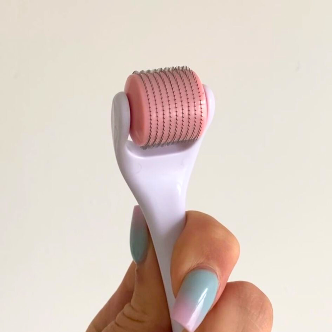 Pink Hair Growth Roller (Dermaroller 1.0mm)