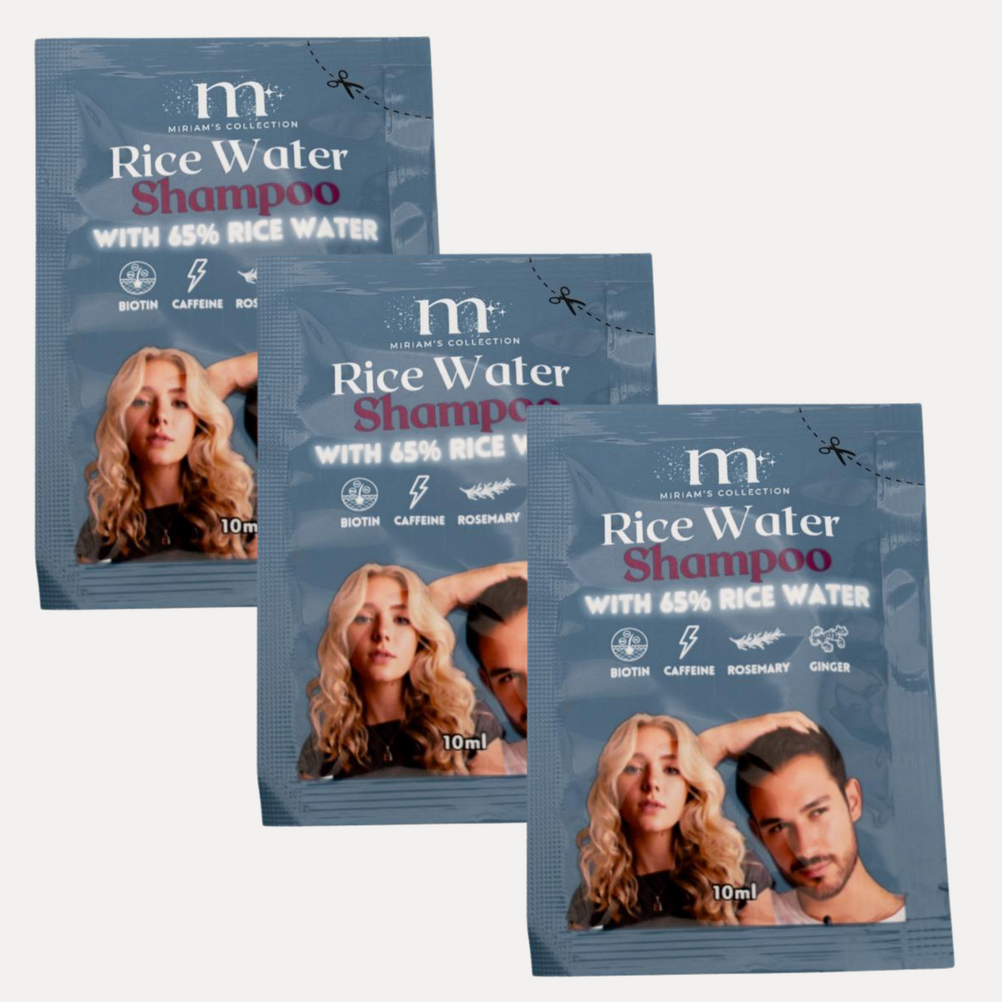 Rice Water Shampoo Sample Sachet